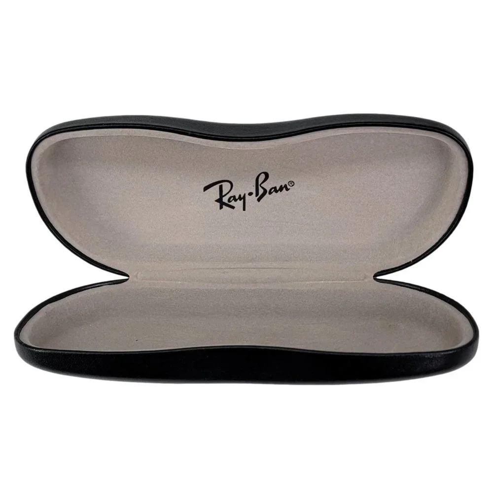 Ray-Ban Sunglasses Eyeglasses BLACK Hard Case Clamshell Rayban Optical - Genuine